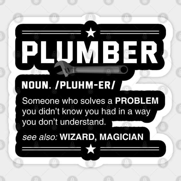 Plumber Sticker by TeddyTees